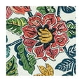 thumbnail image 4 of HAOXIT  Ruby Square Summer Tablecloth, Block Print Floral Table Cloth for Dining Table, Parties, Weddings, Outdoors Grand Millenial Decor 36*36, 4 of 8