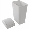 thumbnail image 2 of Saedy 14 L Swing Lid Trash Can, Greyish Plastic Slim Garbage Can, 2 of 4