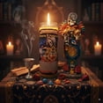 thumbnail image 4 of Veladora Santa Muerte 7 Potencias Parafina Aroma Siete Color, 4 of 4
