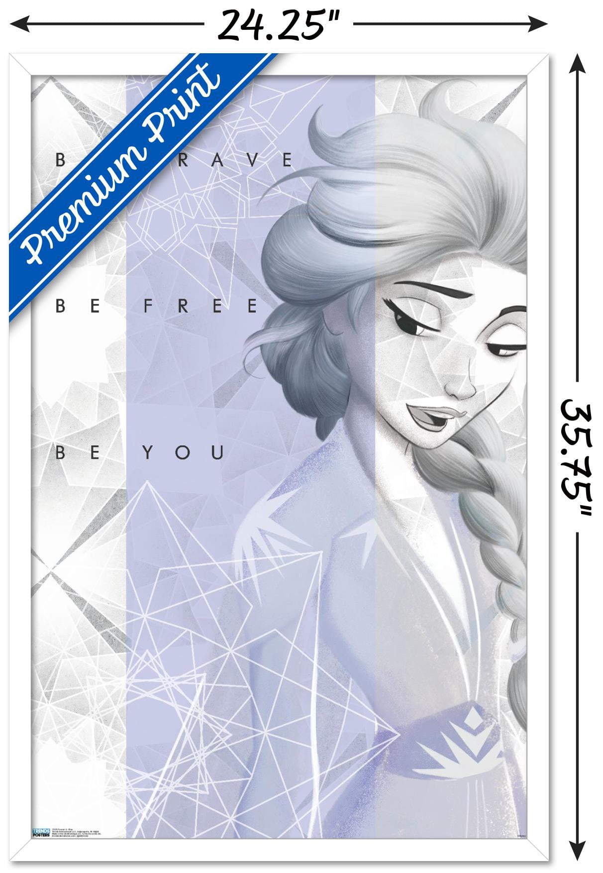 Disney Frozen 2 - Elsa Wall Poster, 22.375" x 34", Framed