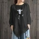 thumbnail image 2 of Camiseta de manga larga con cuello redondo y estampado informal a la moda de verano para mujer Fridja  fjkfkj1566, 2 of 4