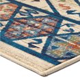Orian Rugs Mardi Gras Distressed Bohemian Durban Denim Area Rug