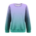 thumbnail image 5 of MVRLSH Essentials Hoodies for Women Christmas Graphic Crewneck Oversized Long Sleeve Autumn Winter Pullover Spring Fall Layering Daily Outfit Match Sweatshirt Purple - XXXL, 5 of 7