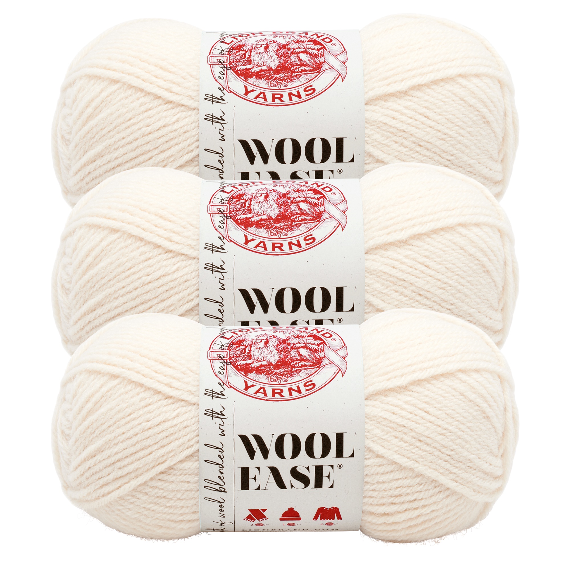 Lion Brand Wool-Ease Fisherman Yarn 3-Pack photo 1