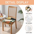 thumbnail image 2 of Boho Abstract Art Seat Covers for Dining Room Chairs Set Of 4,Stretch Printed Washable Chair Seat Cover with Elastic Ties and Button,Removable Waterproof Couch Cushion Covers, 2 of 6