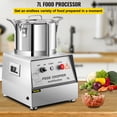 thumbnail image 2 of Procesador de alimentos VEVOR 110V 7L 750W acero inoxidable, 2 of 9