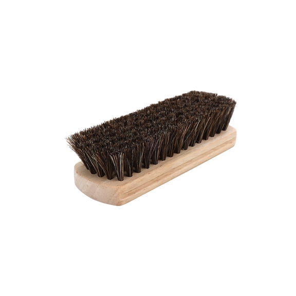Dvumao Horsehair Brush Oil Polishing Dirt Removal Soft Hair Leather Shoes Solid Wood Brush Bristle Household Does Not Hurt The Shoes Shoe Polish Brush