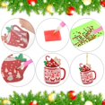 thumbnail image 6 of 15 Pieces Christmas Diamond Painting Keychain Ornaments 5D DIY Hot Cocoa Art for Kids Crafts Family Decor (Cute), 6 of 6