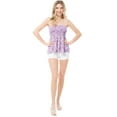 thumbnail image 6 of MixMatchy Women's Plaid Strapless Modal Smocked Tube Top, 6 of 6