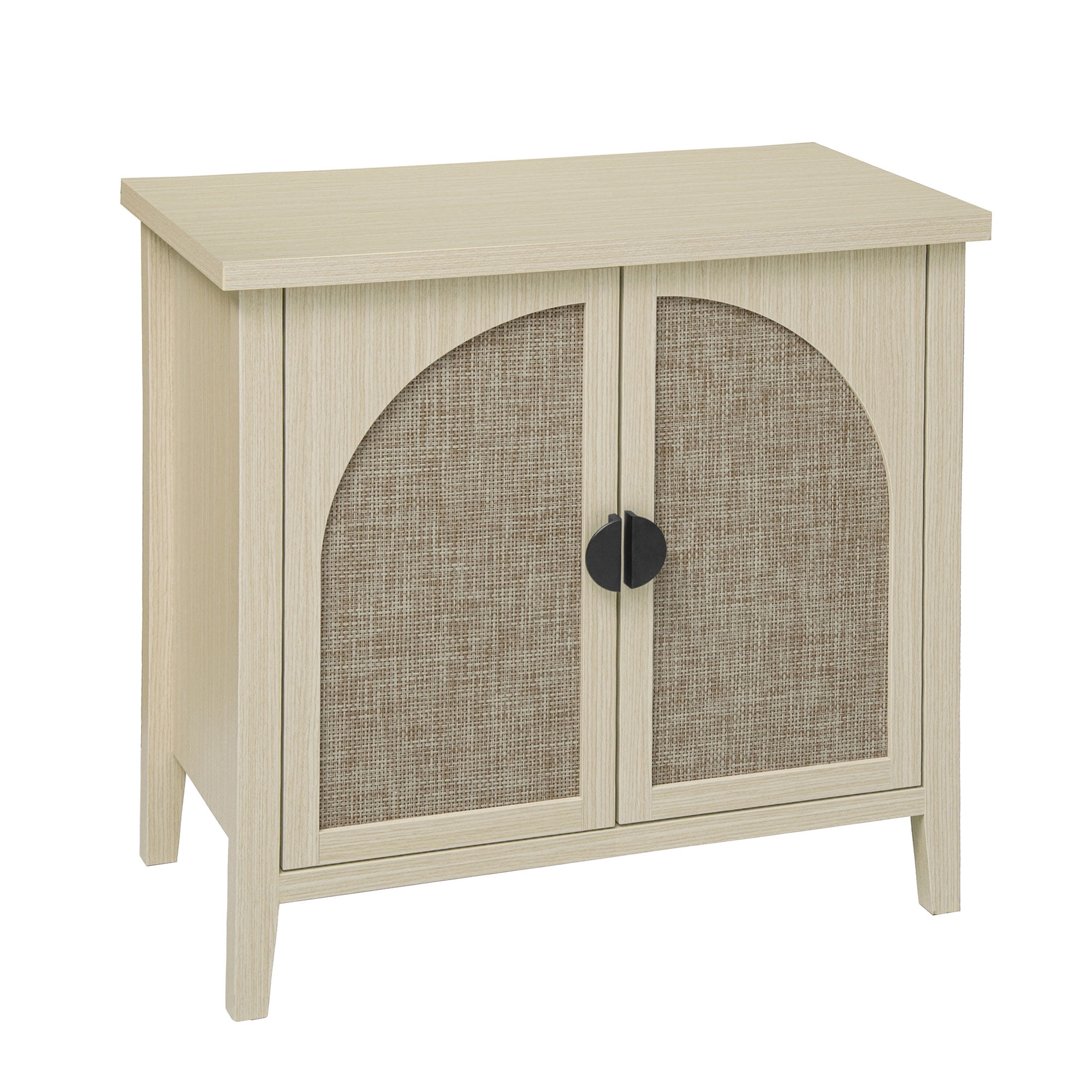 Gewnee Rattan 2 Door Cabinet, Suitable for Bedroom, Living Room, Study