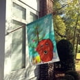 thumbnail image 2 of Caroline's Treasures BB1586CHF Christmas Tree and Longhair Red Dachshund Flag Canvas House Size , Large, multicolor, 2 of 4