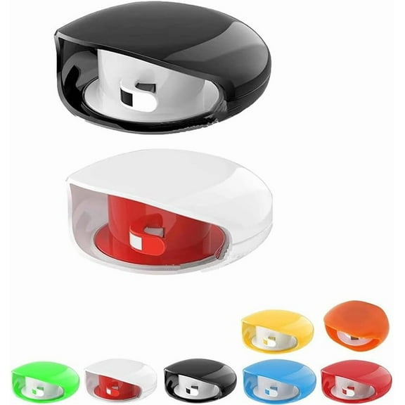Automatic Cord Reel, Upgrade Retractable Extension Travel Cord Organizer, Small Roll Winder Case, No More Tangled Cords Headphone Holder for USB Cables, Headset Cable, Data Charging(2pc)