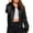 Pure Black, variant on Weardear Women's Bomber Jacket Lightweight Striped Zip Up Casual Windbreaker with Pockets