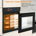 thumbnail image 5 of Aoile 24" Single Wall Oven with 2.5 Cu.Ft. Capacity, 3000W Built-in Electric Oven with 4 Cooking Functions & 108 Automatic Recipes, 5 of 8