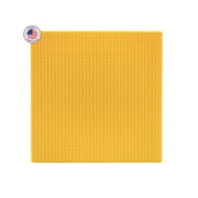 Slab Dream Lab 12"X12" Slab Lite Baseplate for All Major Building Bricks and Blocks (Yellow)