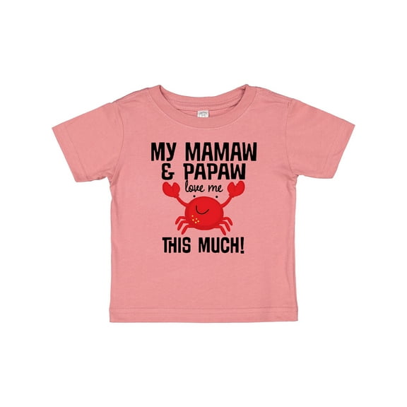 Inktastic Mamaw Papaw Love Me Boys or Girls Baby T-Shirt