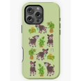Okapi and Potted Plant Light Green Tough Case for Apple iPhone ...