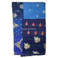 thumbnail image 3 of Indian Handmade Patchwork Kantha Quilt, Vintage Cotton,Silk Kantha Gudri,Decorative Hand Stitch Bedspread, Throw Blanket Size ( Single 60" x 90" ), 3 of 5