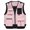 Pink, variant on Men's Fishing Vest Casual Utility Travel Safari Cargo Outdoor Work Photo Fly Vest Jacket with Multi Pockets XXXL
