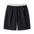 thumbnail image 5 of Mens Shorts Casual Summer Elastic Waist Drawstring Straight Leg Lightweight Knee Length Athletic Shorts with Pockets, 5 of 7