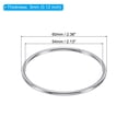 thumbnail image 2 of Unique Bargains 54mm Metal O Rings, 10 Pack 304 Stainless Steel Round Rings for Hardware Bags, 2 of 7