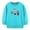 Blue, variant on felwors Girls Pullover Sweatshirts Kids Cute Cartoon Printed Crewneck Tops (Blue,5-6 Years)