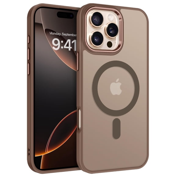 Funda de teléfono BENTOBEN para iPhone 16 Pro con Magsafe Desert Titanium