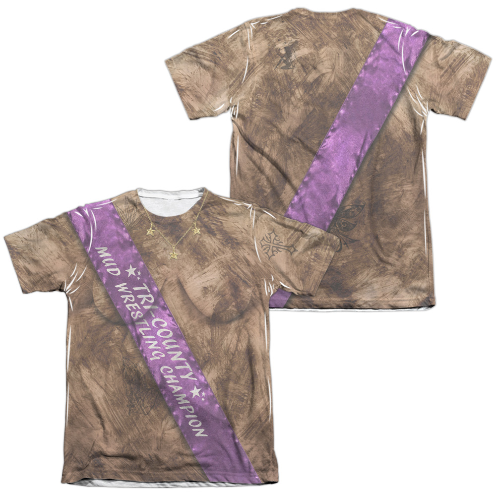 Wrestler With Championship Belt Sublimated Adult T-Shirt