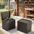 thumbnail image 7 of Homall 2PCS 31 Gallon Outdoor Deck Box In Resin with Seat, 7 of 7