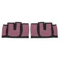 thumbnail image 2 of 1 par de guantes antideslizantes para levantamiento de pesas, Protector de manos para deportes de medio dedo, color rojo rosa XL, 2 of 8