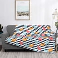 thumbnail image 2 of Yiaed Colorful Llama Print Blanket Throw Blanket Soft Cozy Flannel Blanket for Home Bed Sofa Couch Chair-50"x40", 2 of 6