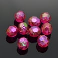 thumbnail image 2 of Eco-Friendly Transparent Acrylic Beads Faceted Round AB color Fuchsia 8mm Hole: 1.5mm 2000pcs/500g, 2 of 2