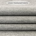 thumbnail image 5 of DriftAway Faux Linen Textured Solid Color Blackout Tie Up Curtain for Kitchen Decorative Adjustable Balloon Rod Pocket Window Linen Curtains for Small Window 63"L x 42"W Gray, 5 of 9