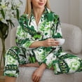 thumbnail image 4 of Goofa Football 7 Printed Women’s 2 Piece Pajama Set Super,Pajamas Women's Long Sleeve Sleepwear Soft Button Down Loungewear Pjs Lounge Set Nightwear-, 4 of 9