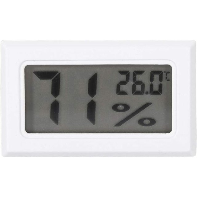 Termómetro de humedad preciso, higrómetro digital LCD digital Monitor de humedad interior para el hogar, la oficina, el invernadero (blanco) de una pieza esquí esquí Gafas de esquí