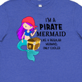 thumbnail image 4 of Inktastic I'm a Pirate Mermaid-like a Regular Mermaid, Only Cooler Youth T-Shirt, 4 of 5