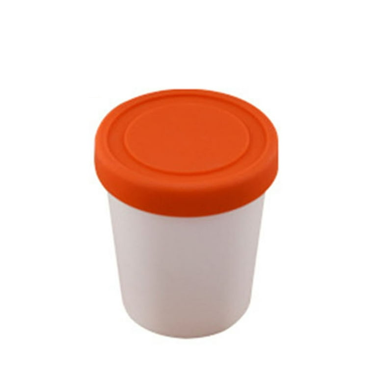 Reusable Plastic Dessert Ice Cream Cups Bowls Mold with Lids
