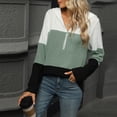 thumbnail image 7 of Oplxuo 2025 Fall Womens Hoodies Oversized Casual Fashion Sweaters Long Sleeve V Neck Knit Pullover Tops, 7 of 7
