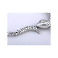 thumbnail image 5 of Light Topaz Dangling Crying Rattle Snake Crystal Element Necklace, 5 of 6