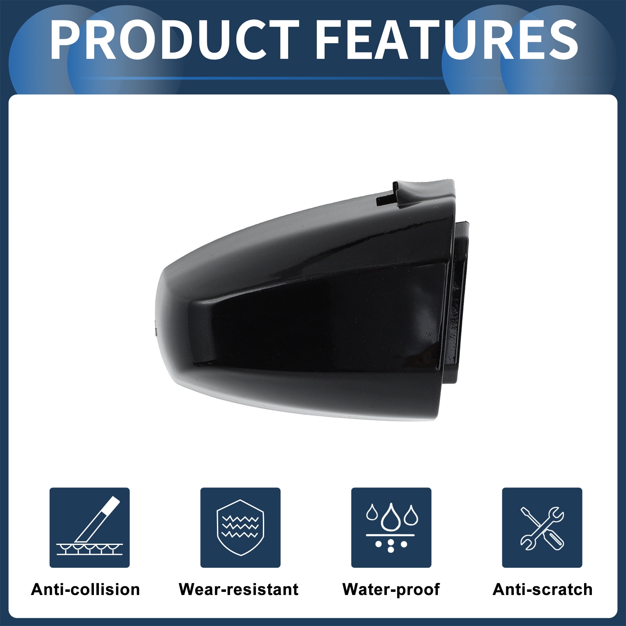 Unique Bargains Durable ABS Car Door Handle Cover Black for BMW X1 X2 X5 F15 X6 F16