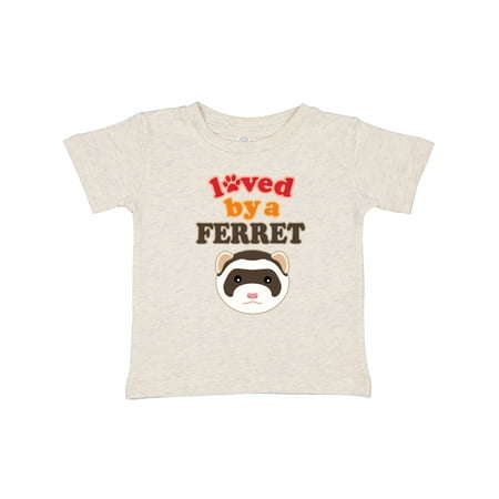 

Inktastic Loved by a Ferret Gift Baby Boy or Baby Girl T-Shirt