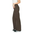 thumbnail image 2 of CALI1850 Women's Cali1850 Women's Mid Rise Silhouette With Wide Leg Cargo Pants With Side Pockets, 2 of 7