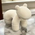 thumbnail image 6 of Benjara Seira 42" Pony Chair- Stuffed Animal Kids Chair- Cream- Solid Wood, 6 of 6