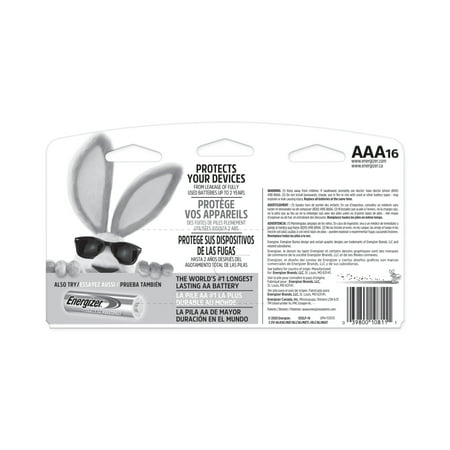 Energizer MAX AAA Batteries (16 Pack), Triple A Alkaline Batteries