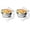 clear (2pcs), variant on Innovative Life Large Salad Bowl on Ice with Lid,Veggie Platter ,Chilled Mixing Serving Bowl for Party,Unique Gift for Women