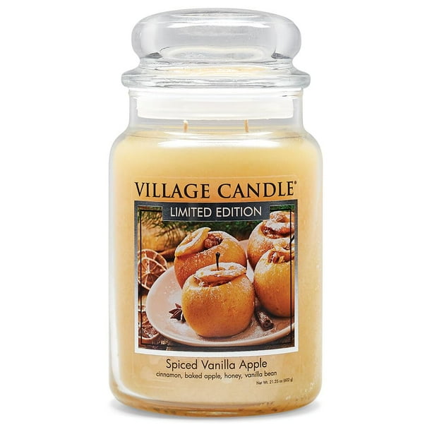 Vela perfumada Village Candle con especias, vainilla y manzana, 625 ml