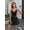 Black, variant on Women's Lace Trim Cami Dress, V-Neck Spaghetti Strap Smocked Back Flowy Summer Mini Dress