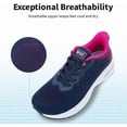 thumbnail image 5 of GOOBON Wide Toe Box Shoes Women Arch Support Walking Shoes for Plantar Fasciitis Wide Width Orthotic Tennis Sneakers, 5 of 7