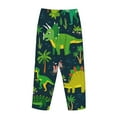 thumbnail image 5 of Bingfone Pajamas For Women,Dinosaurs And Flowers Pajama Pants With Pockets-Large, 5 of 9