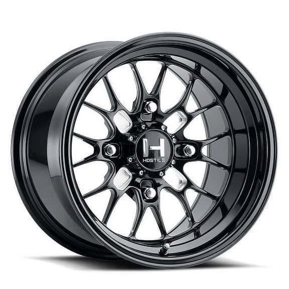 15x8 Hostile UTV HF11 Boost Gloss black & Milled FORGED Wheel 4x137 (0mm)